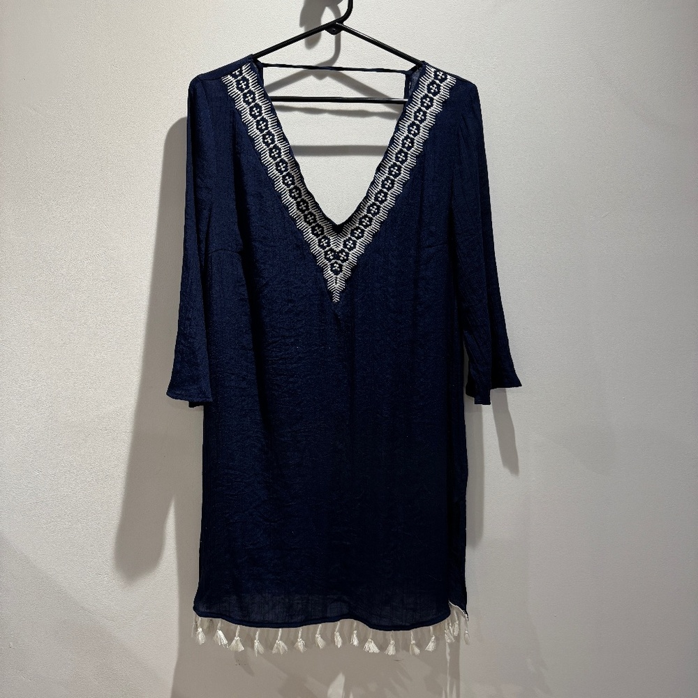 Beach or Pool Cover-Up Kona Sol Navy Blue